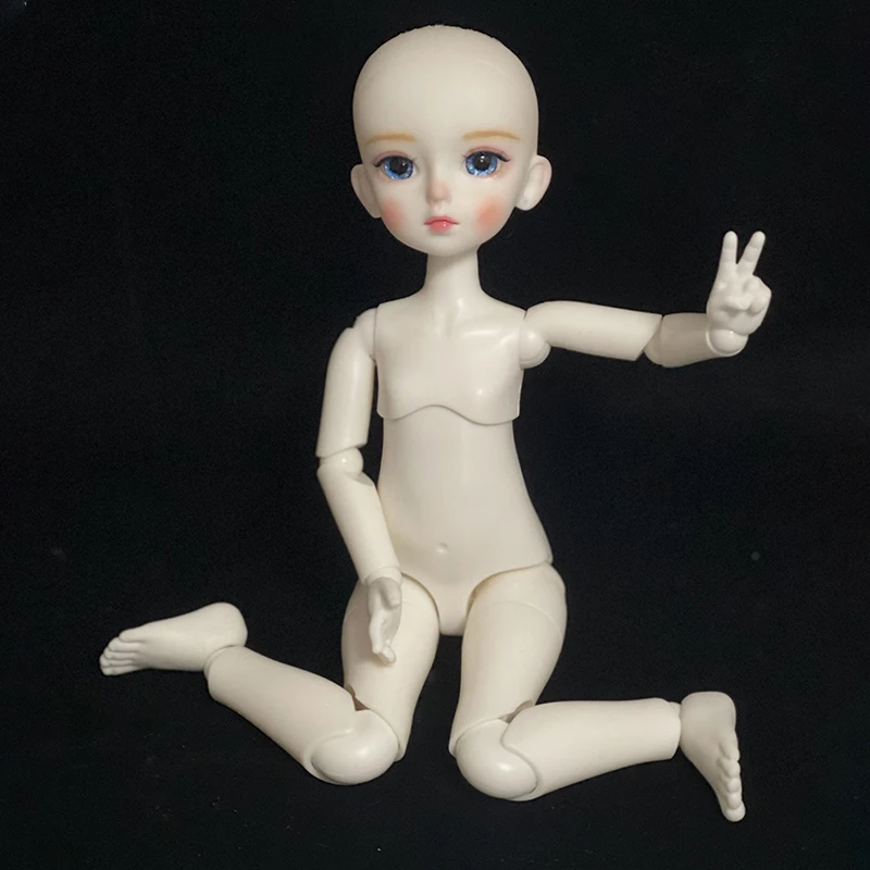 Full Set 1/6 BJD Doll Fashion Suit Doll 30CM Doll with 3 Pair Eyes Kids Girls Doll Toy Gift ( Open Head)
