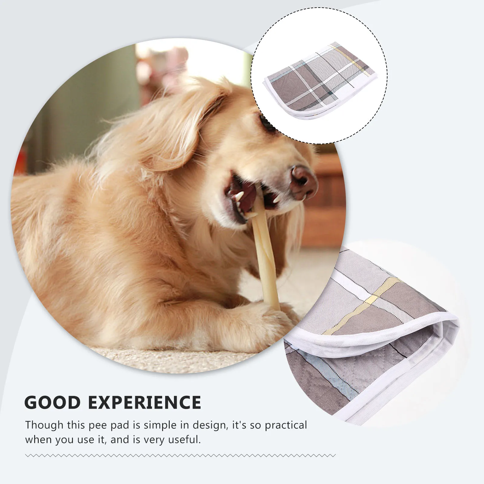 

Washable Dog Pee Pad Indoor Pet Training Cushion Supple Cloth Leak-Proof Non-Slip Reusable Dog Pet Supply Pee Pads Washable