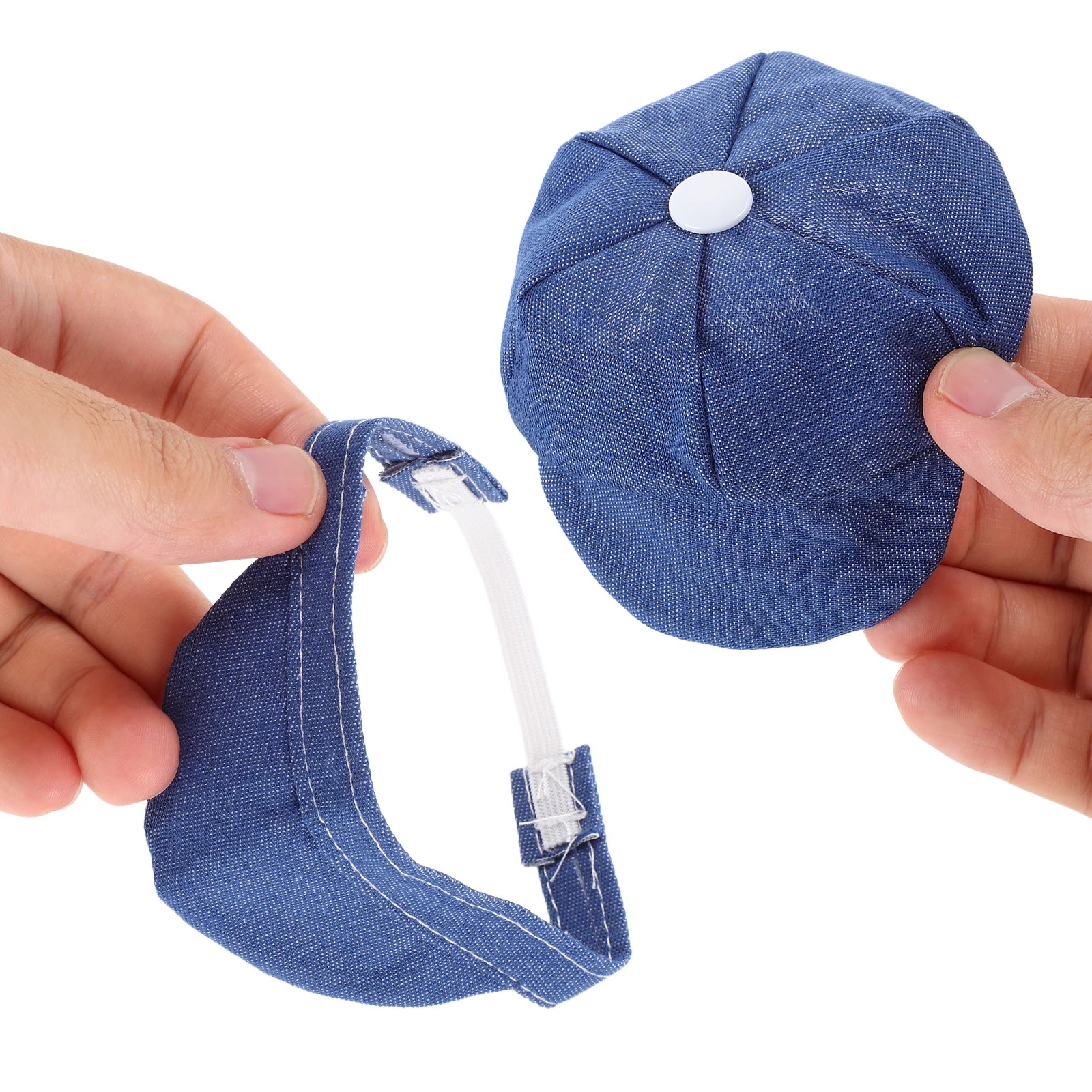 12 個のミニベレー帽と三角スカーフ子供用サマーキャップ衣類 10 センチメートルドールハウス衣装アクセサリーと写真小道具