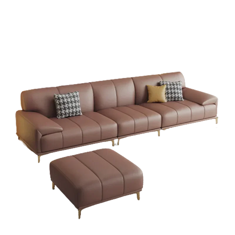 #Comfortable Loveseat Brown Sofa Fancy Large Relax 3 Seater European Sofa Luxury Reading Modular Salon Meuble Home Furniture
