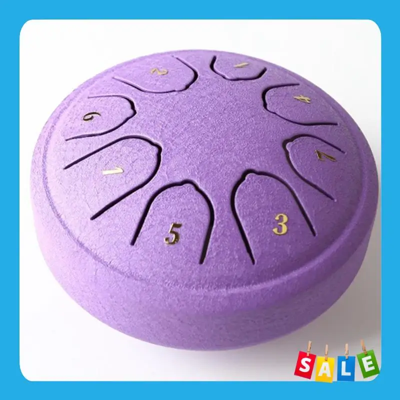 

BABP Mini Hollow Drum 4.5 Inch 8 Tone Hollow Drum Steel Tongue Drum Percussion Instrument Children's Music