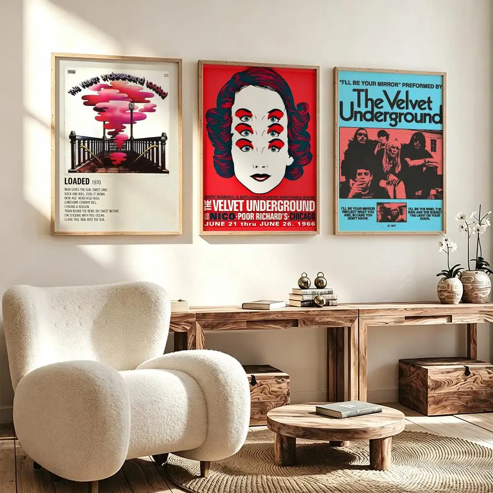Modern Aesthetic Wall Art Poster band The Velvet Underground Poster for Office Home Decor Interior Large Wall Picture Print