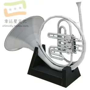 Musical Instrument Horn 3d Paper Model DIY Handmade Paper Mold Decoration Toys