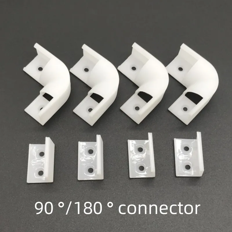 Conector de ângulo de perfil de alumínio, perfil V, perfil U, LED, 90 graus, 180 graus, 2-200pcs