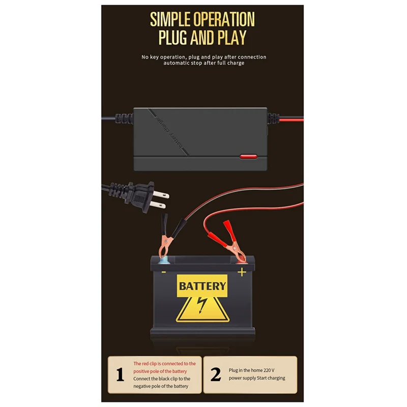 

【Улюбимое покупательское】Полностью автоматическое автомобильное зарядное устройство 12 В 5 А с ЖК-дисплеем, умное зарядное устройство для свинцово-кислотных аккумуляторов с быстрой зарядкой для авто мотоцикла