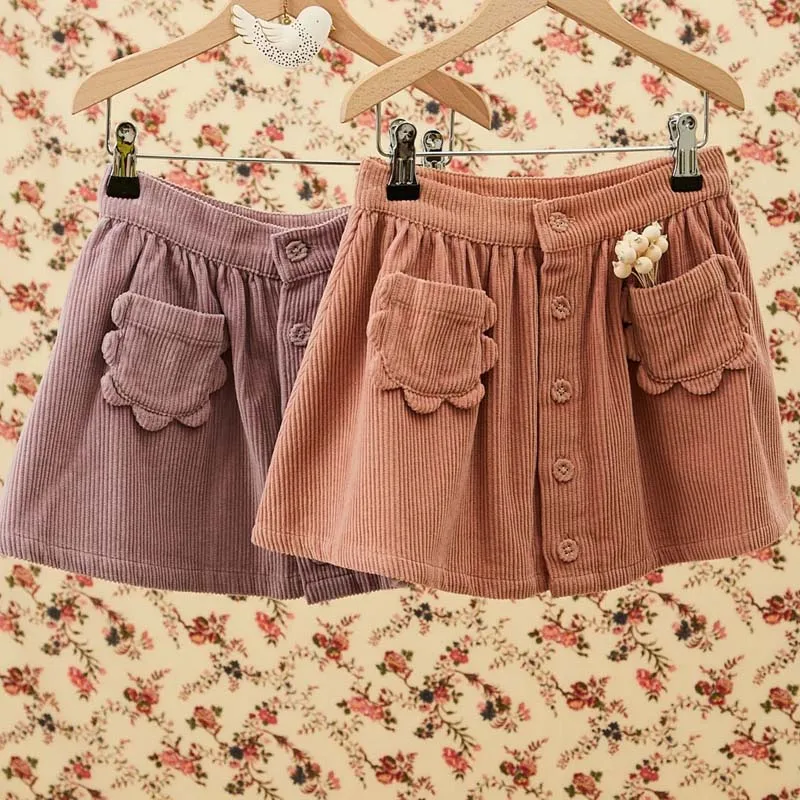 Ropa de otoño para niños, camisas con estampado Floral de cereza, Falda bordada, preventa, 2024