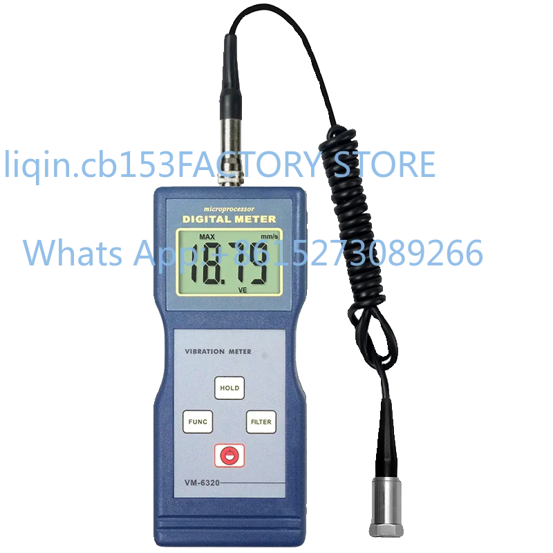 Vibration Meter Portable High Precision Motor Motor Vibration Test XYZ Three-axis Vibration Meter VM6320-6380
