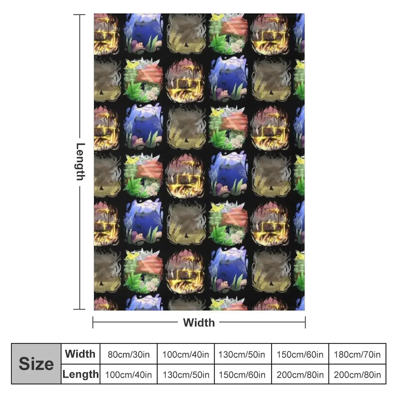 The Four Agents of the Fight Against Demon Squad Throw Blanket couch cozy soft plush fuzzy picnic outdoor blanket
