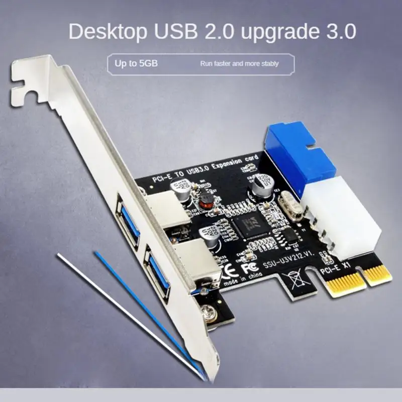 Add Cards SuperSpeed 10Gbps USB 3.1 2 Port PCI-E Express Card 15pin SATA Power Connector PCIE Adapter ASM1042 Chipset USB HUB