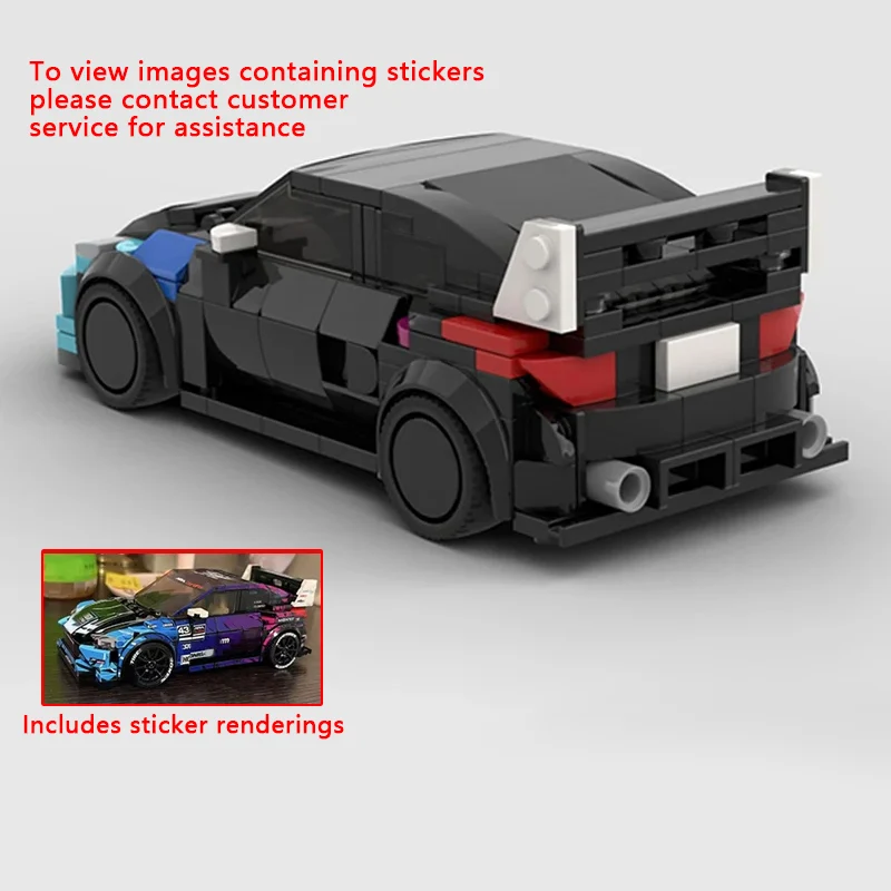 

Speed Racing Car Model MOC Building Bricks Modified Sports Car Modular Technology Children Holiday Gifts Assemble Toys Suit