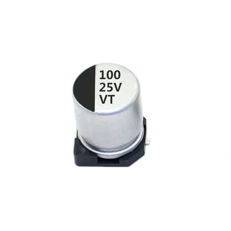 145pcs 25V 100uF SMD Aluminum Electrolytic Capacitor for LED Driver Power Supply Switching
