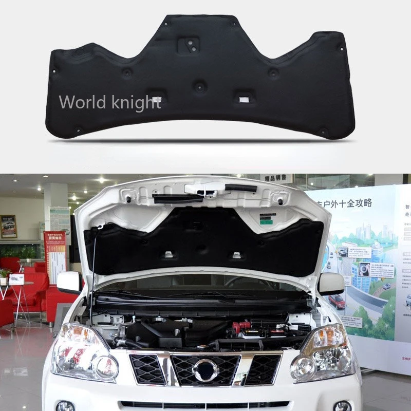 2008-2013 for Nissan X-Trail  Rouge  Car Heat Sound Insulation Cotton Front Hood Engine Firewall Mat Pad Cover Noise Deadener