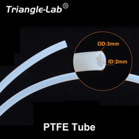 Trianglelab 2X3mm PTFE Tube 2MM X 3mm ID2mm OD3mm Smooth Ptfe headbreak replacement tube For 1.75mm Filament