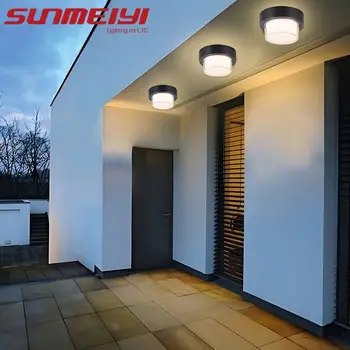 복도 LED 천장 조명, 야외 방수 발코니 복도 파빌리온, 계단 별장 안뜰 입구 문짝 조명 