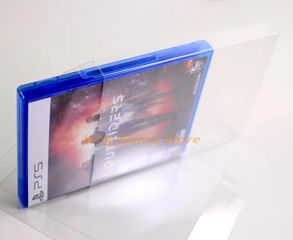 20 peças para ps5 ps4 ps3 console de jogos pet caixa de proteção de plástico à prova de poeira caixa colecionável pet transparente