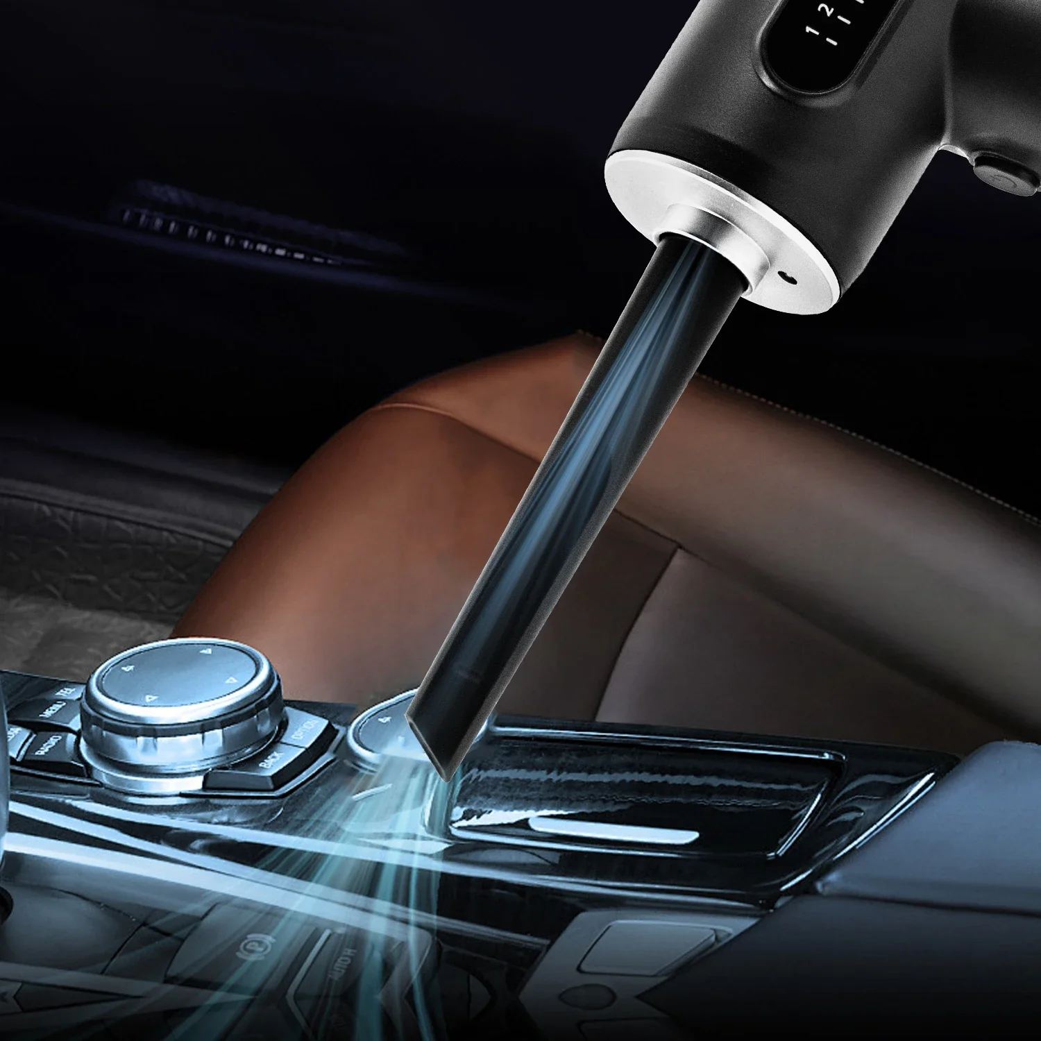 자동차 진공 청소기 휴대용 충전식 3 in 1 먼지 버스터 공기 송풍기 핸드 펌프, 키보드 청소용 미니 휴대용 진공