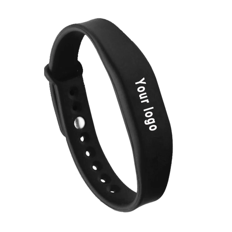 

Custom Logo Printing Adjustable Waterproof Silicone NFC NTAG215 RFID Wrist Band Bracelet Wristband