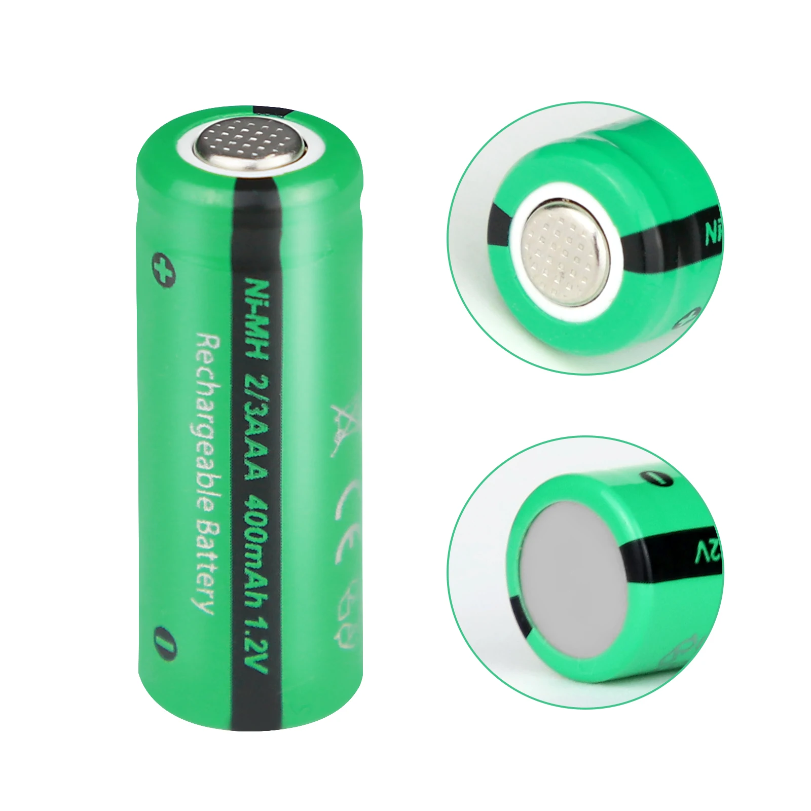 PKCELL 1.2V Ni-MH 2/3 AAA Rechargeable Battery Solar Lights Batteries Button top 400mAh 4PC for lamp Digital Camera indurstry