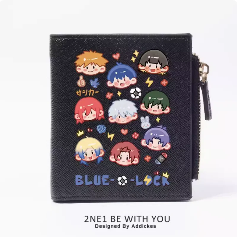 Anime Nagi Seishiro Blue Lock Chigiri Hyoma Fashion Wallet PU Purse Card Coin Zipper Money Bag Cosplay Gift B1520