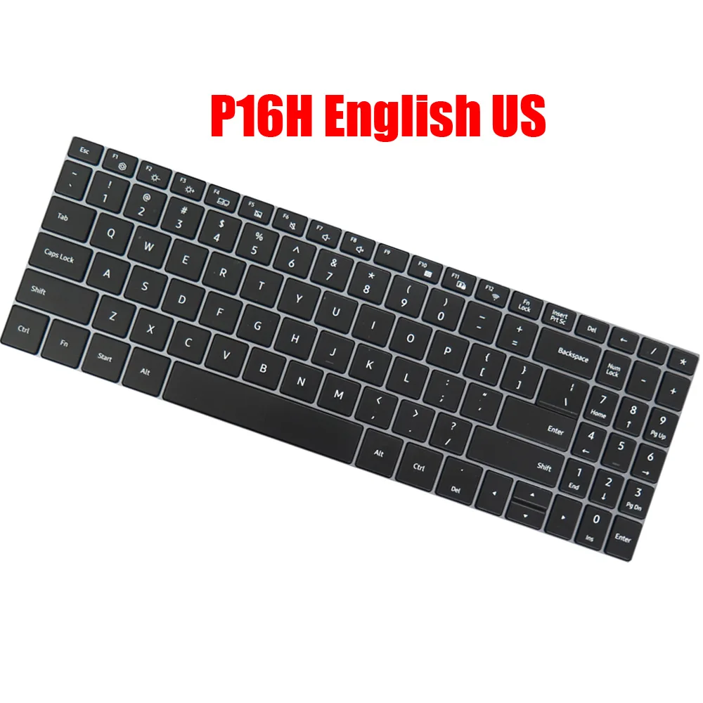 Laptop Keyboard For ERAZER P16H English US Black New