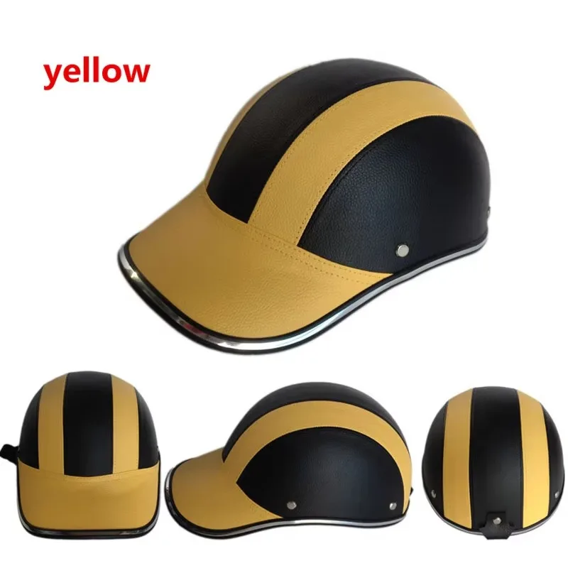 ESCAM Safety Helmet Motorcycle Helmet Half Helmet Summer Electric Car Men Women Personality  Baseball Helmet Protection