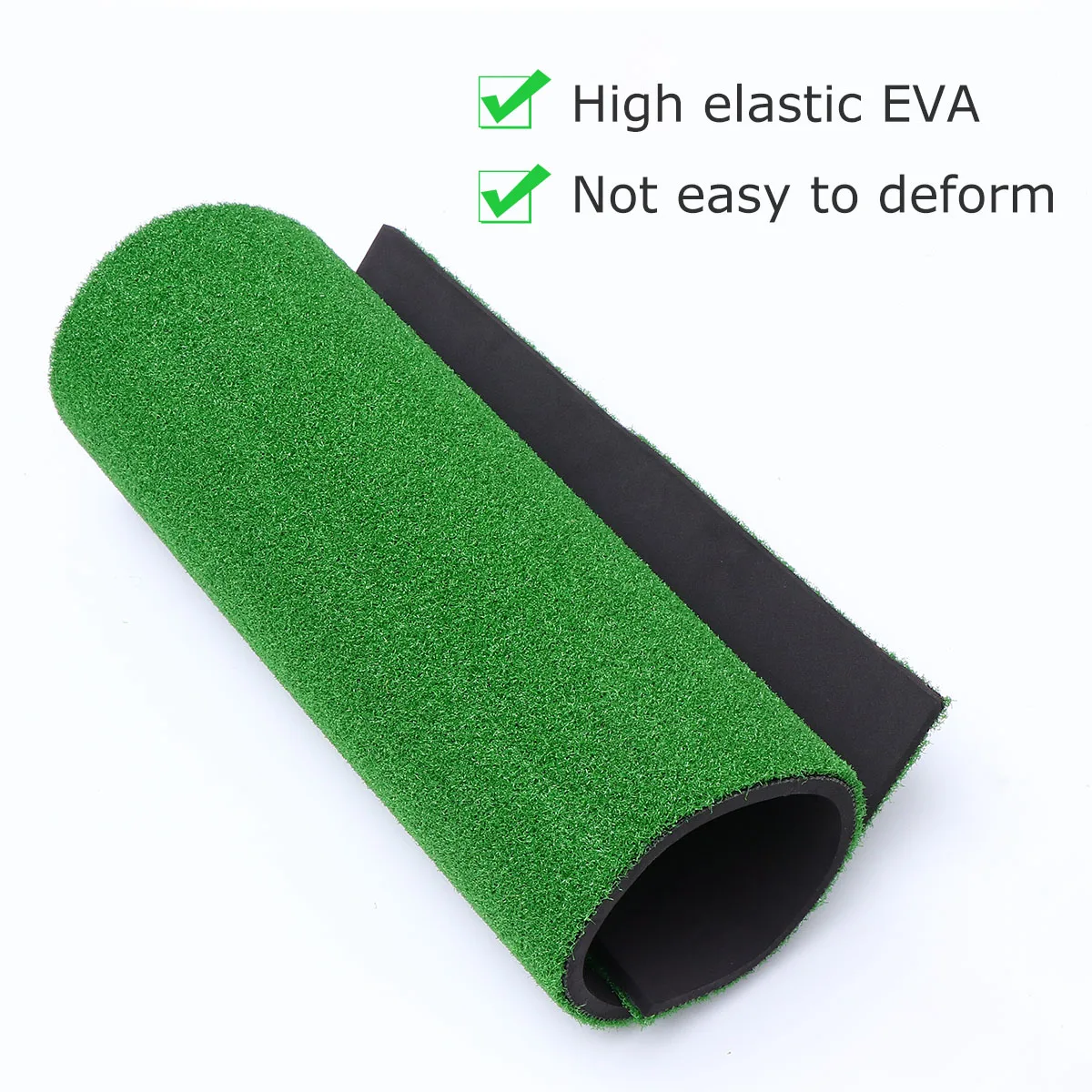 

Premium Golf Swing Mat Portable Practice Hitting Training Durable Realistic Grass Surface for Beginners