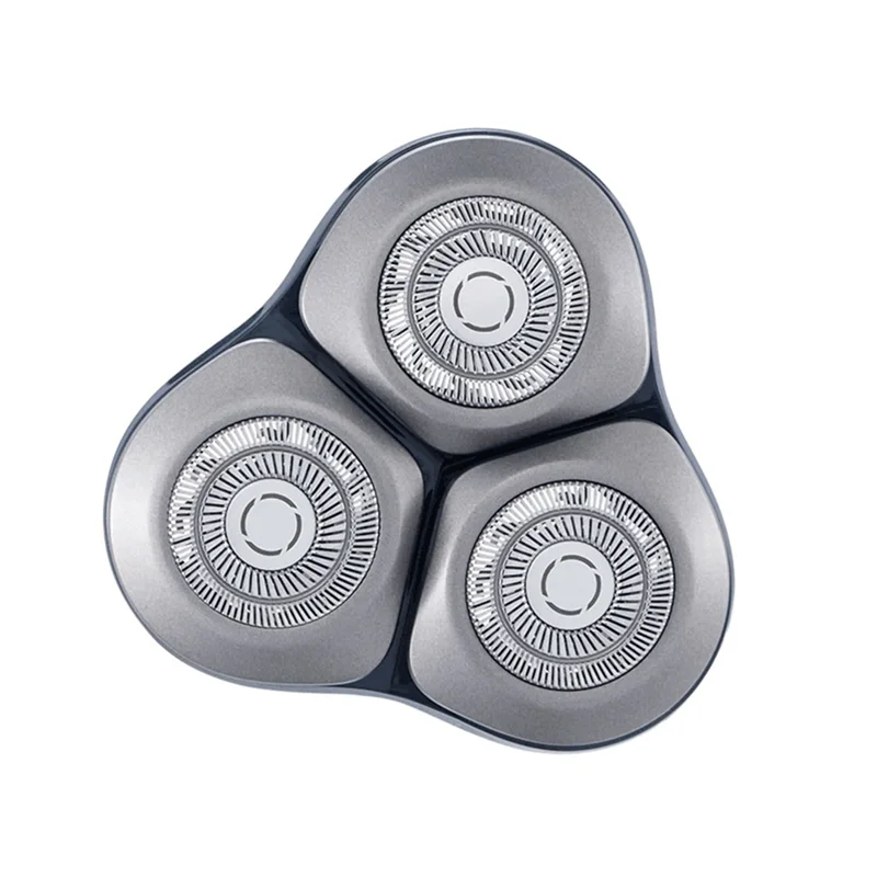 A24R para Xiaomi Mijia S101 Afeitadoras eléctricas reemplazar hoja recortadora de barba maquinilla de afeitar afeitado de pelo cabezal de repuesto-azul + plata