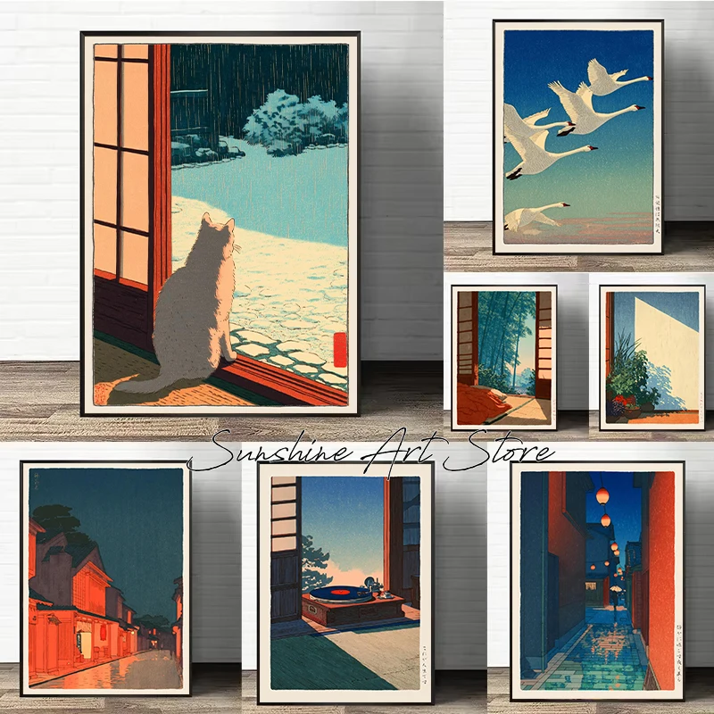 Japanese Minimalist Lifestyle - Винтажный стиль Hasui Kawase, минималистичный природный