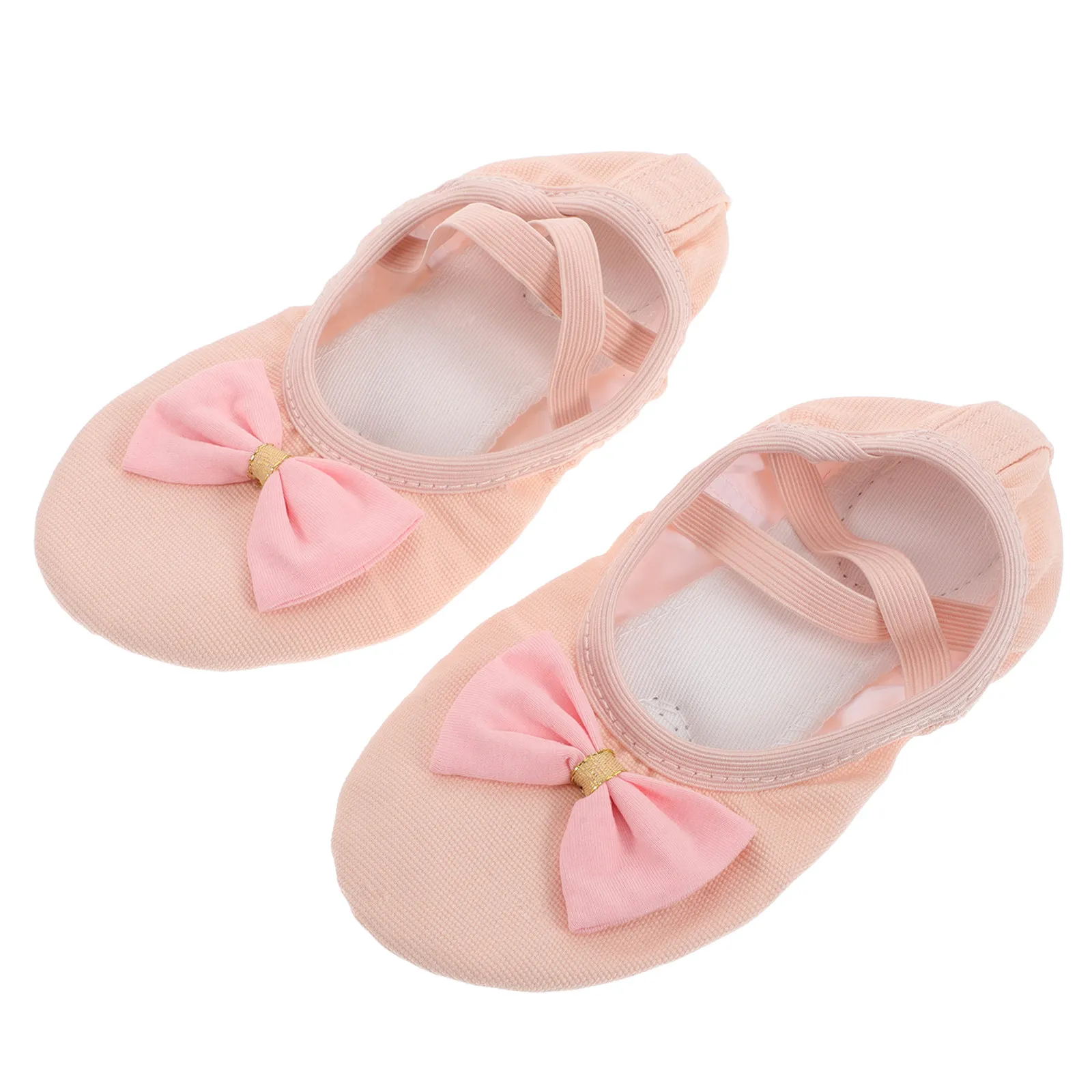 1Pair Soft Sole Ballet Dance Shoes for Girls Toddlers Comfortable Slippers for Ballet and Chinese Dance Kids Tap Shoe