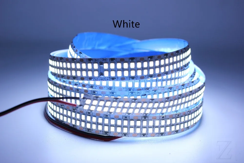 5M Double Row 2835 led strip 240/480leds/M  White /Warm white Non waterproof IP20 1200/2400 leds  more brighter than 3528 strip