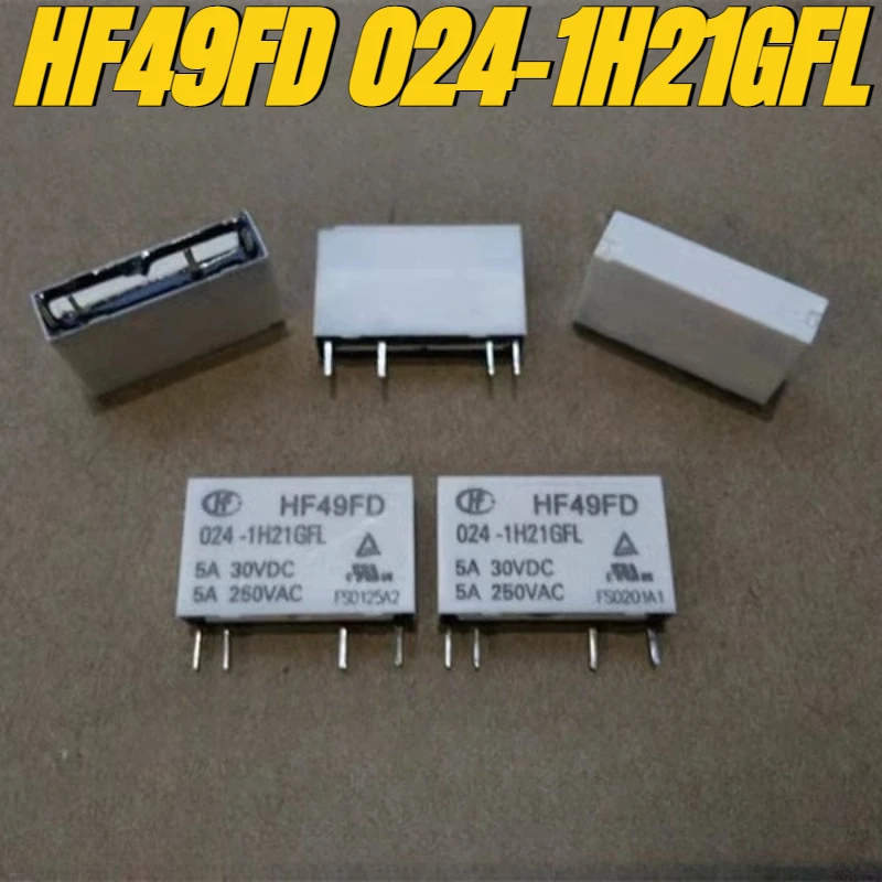 

（Brand New Original）1pcs/lot 100% original genuine relay:HF49FD 024-1H21GFL 5A 4pins