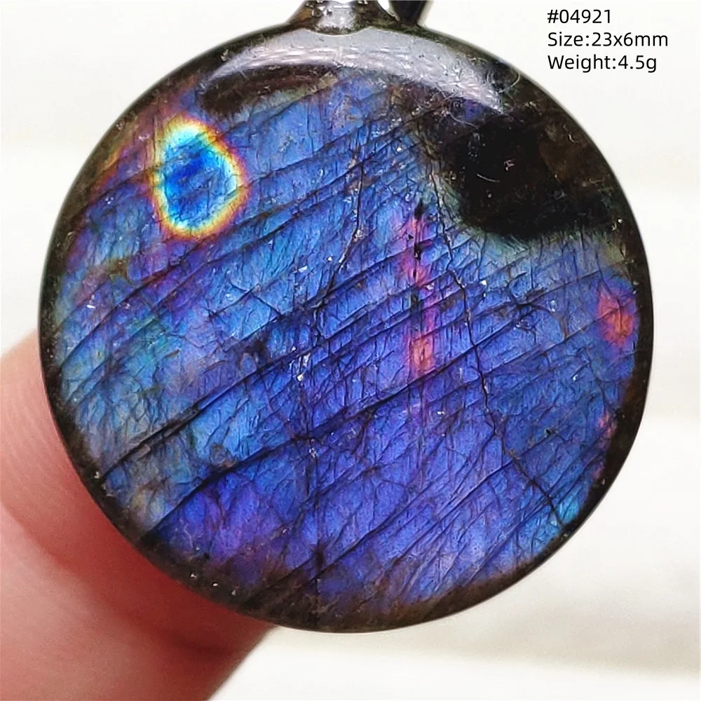 Natural Purple Labradorite Pendant Jewelry Rare Stone Women Men Blue Labradorite Women Men AAAAAA view 4