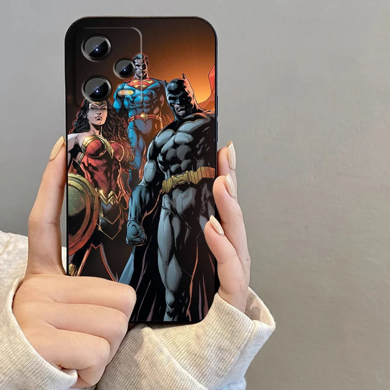 Movie Wonders Womans Hero For Xiaomi Redmi Note 13 12R 12 12S Turbo 11 11T 11S 10 10S Pro Plus 5G Black Funda Phone Case