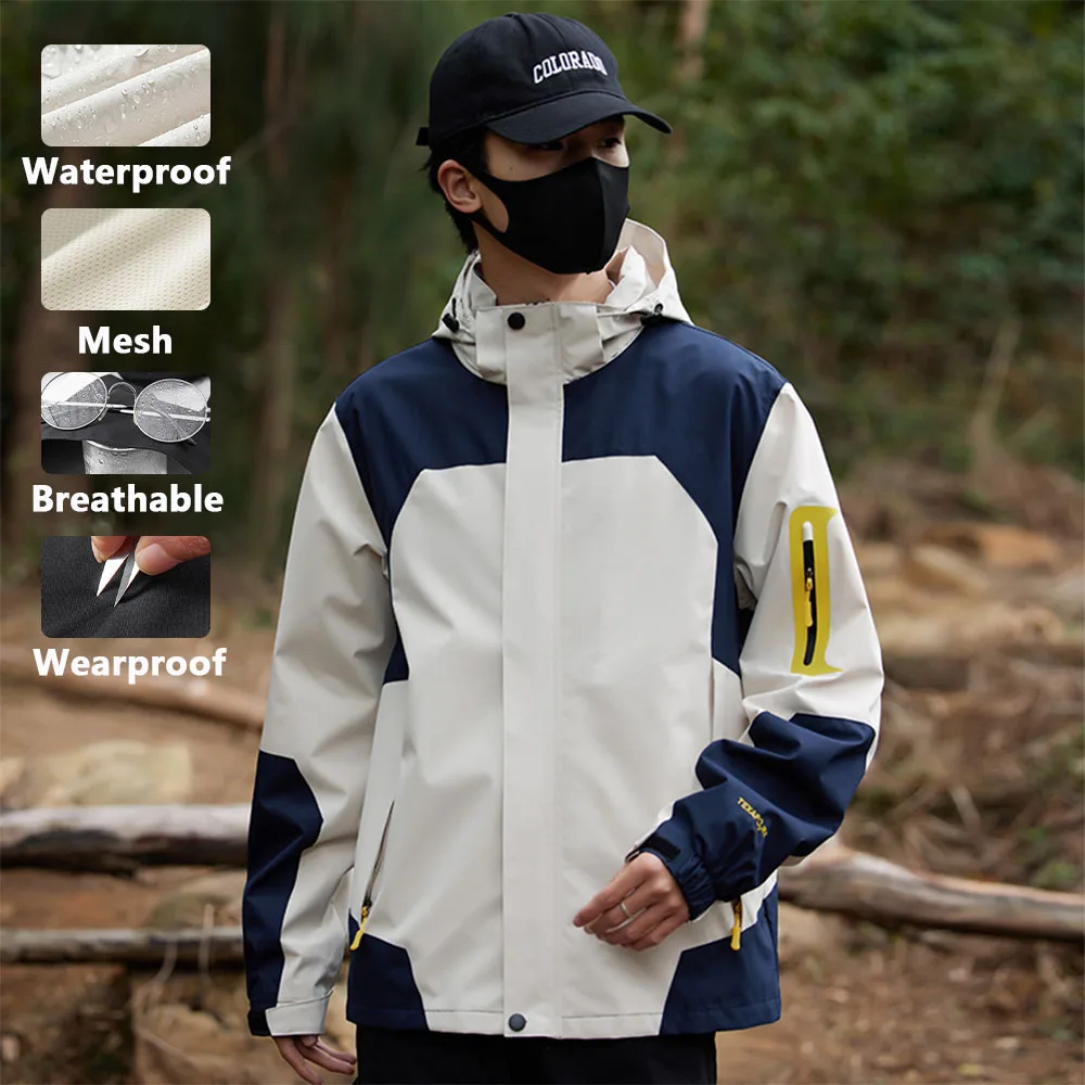 الخريف الشتاء في الهواء الطلق زوجين اللكم الستر الرجال النساء يندبروف مقاوم للماء تسلق الجبال الملابس سترة التخييم السترات