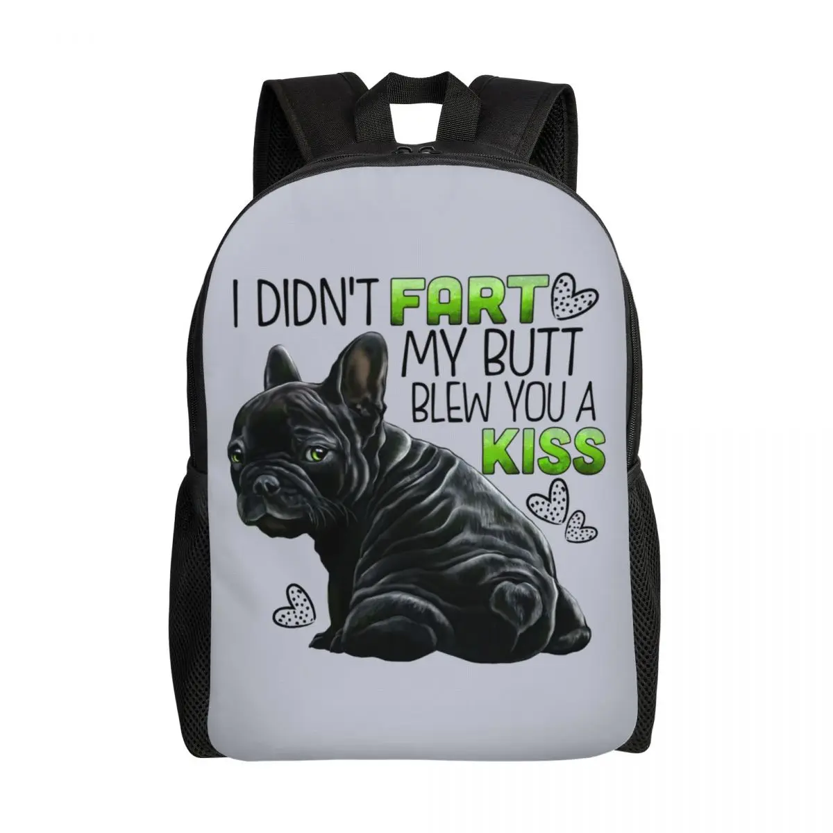 Custom Cute French Bulldog Laptop Backpack Women Men Casual Bookbag for College School Student Funny Frenchie Pet Bags