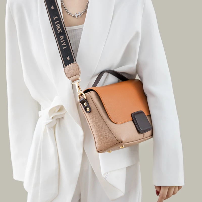 Women's Trend PU Leather Shoulder Bags Soft Waterproof Ladies Versatile Simplicity Travel Handbags Female Retro Crossbody Bags