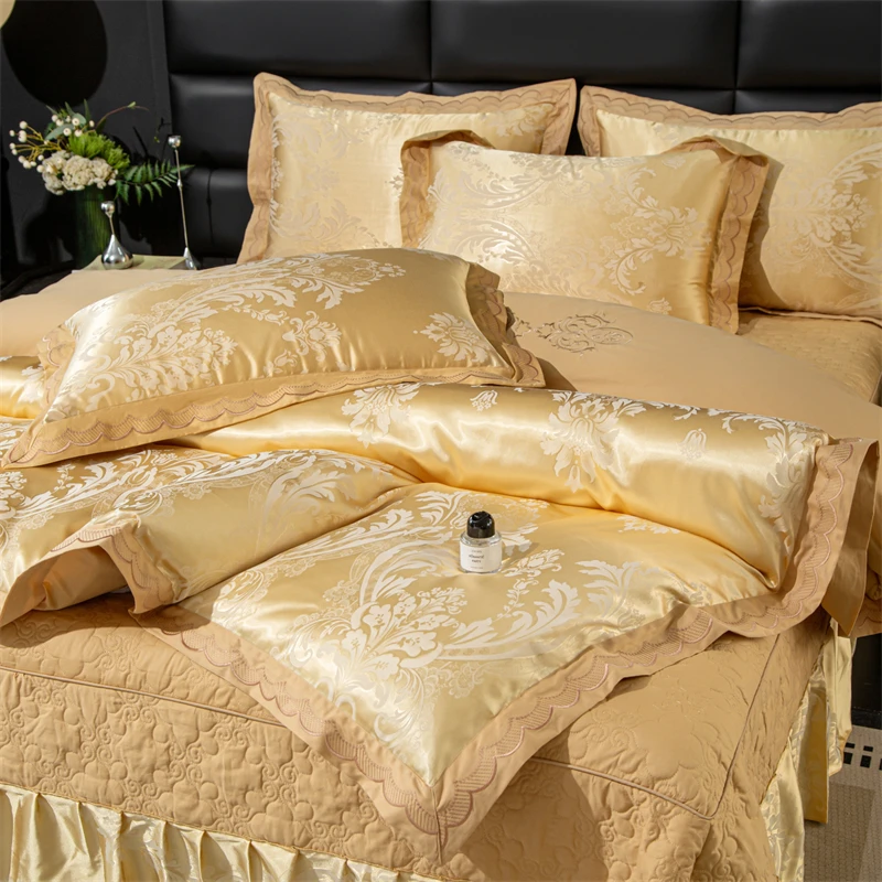 Conjunto de Cama de Luxo Europ - Embroidery Quilt Cover avaliação e preço