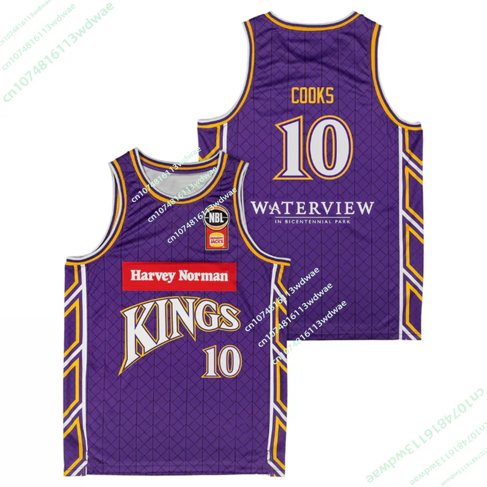 

New Arrivals 2026 Australia NBL Basketball Jersey Vest Sydney Kings 3D Print Quick-dry Men's Sports Training For Fan Jersey Moto