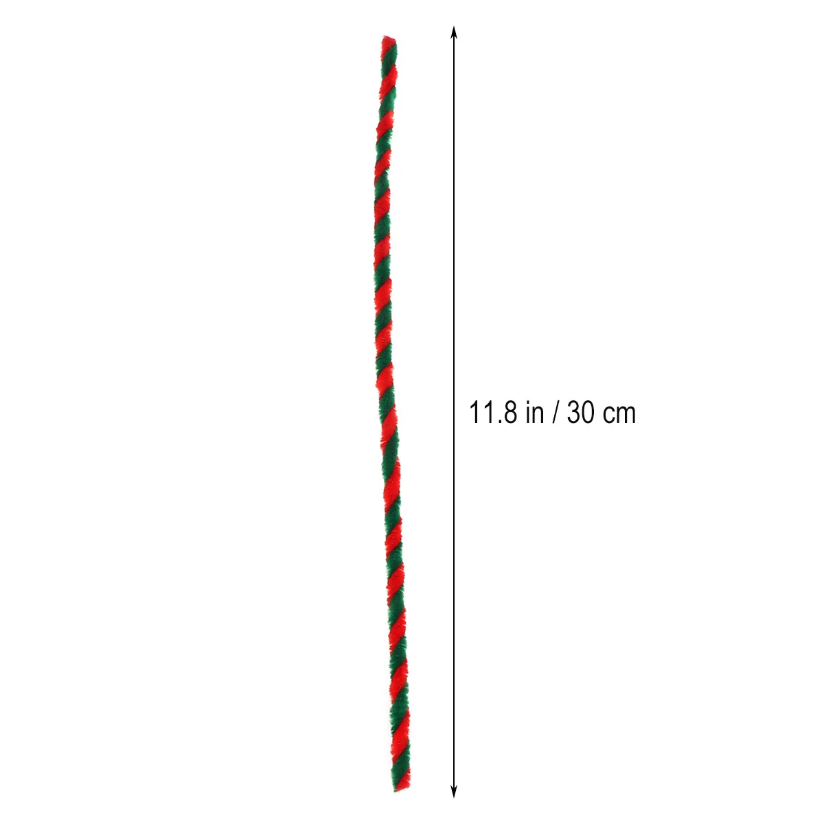 50 قطعة من العصي القابلة للانحناء بلونين باللون الأحمر والأخضر الداكن مجموعات يدوية الصنع للأطفال منظفات الهدايا التعليمية الإبداعية المصنوعة يدويًا #4