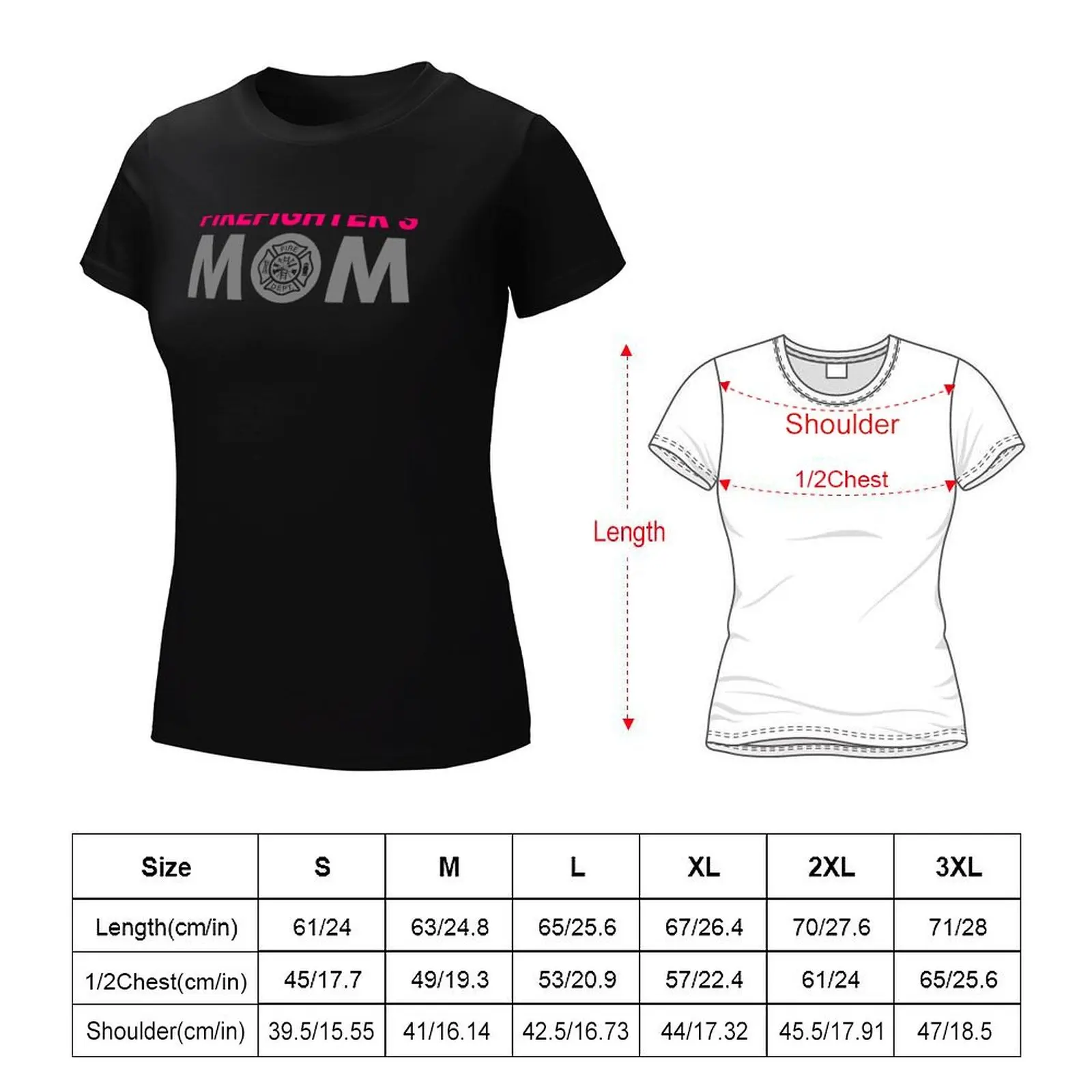 Firefighter Mom T-Shirt Blouse cute tops oversized Women clothes
