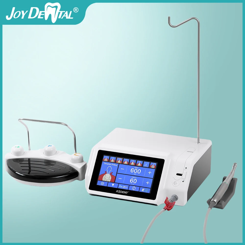 JOY DENTAL Dental Implant Surgical Motor Machine LED Color Touch Screen 300-40000rpm for Implant Restoration