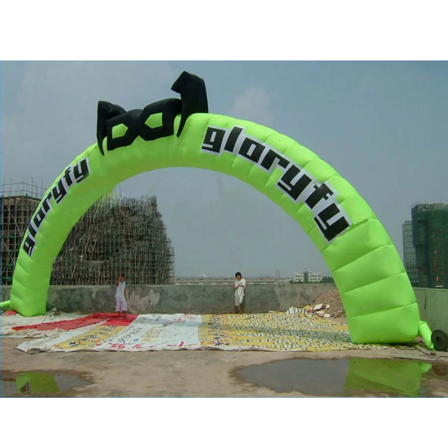 

Ace Air Art 10m Wide Springgreen Inflatable Round Arch With Logo With Square Sections Made In China