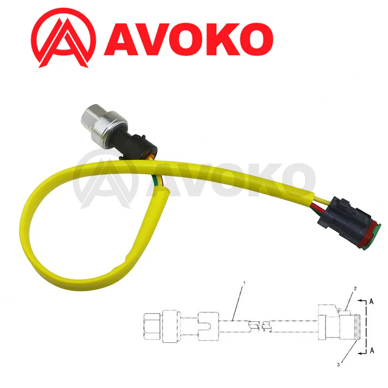 Oil Pressure Group GP-Pressure Sensor Switch TURBOCHARGER OUTLET For CATERPILLAR CAT 65E 345B 3126 3406E C10 C12 161-9927