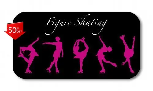 

Figure Skating Funny Truck Walls Window Boat Waterproof Vinyl Decal Sticker Trendy Vintage Cool Aesthetic