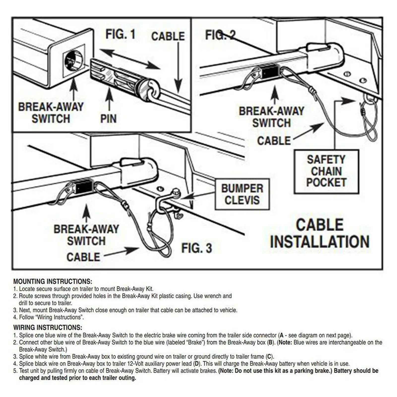 Trailer Brake Switch Sensitive Strong Tension Electric Brake Switch Low Wear for rv