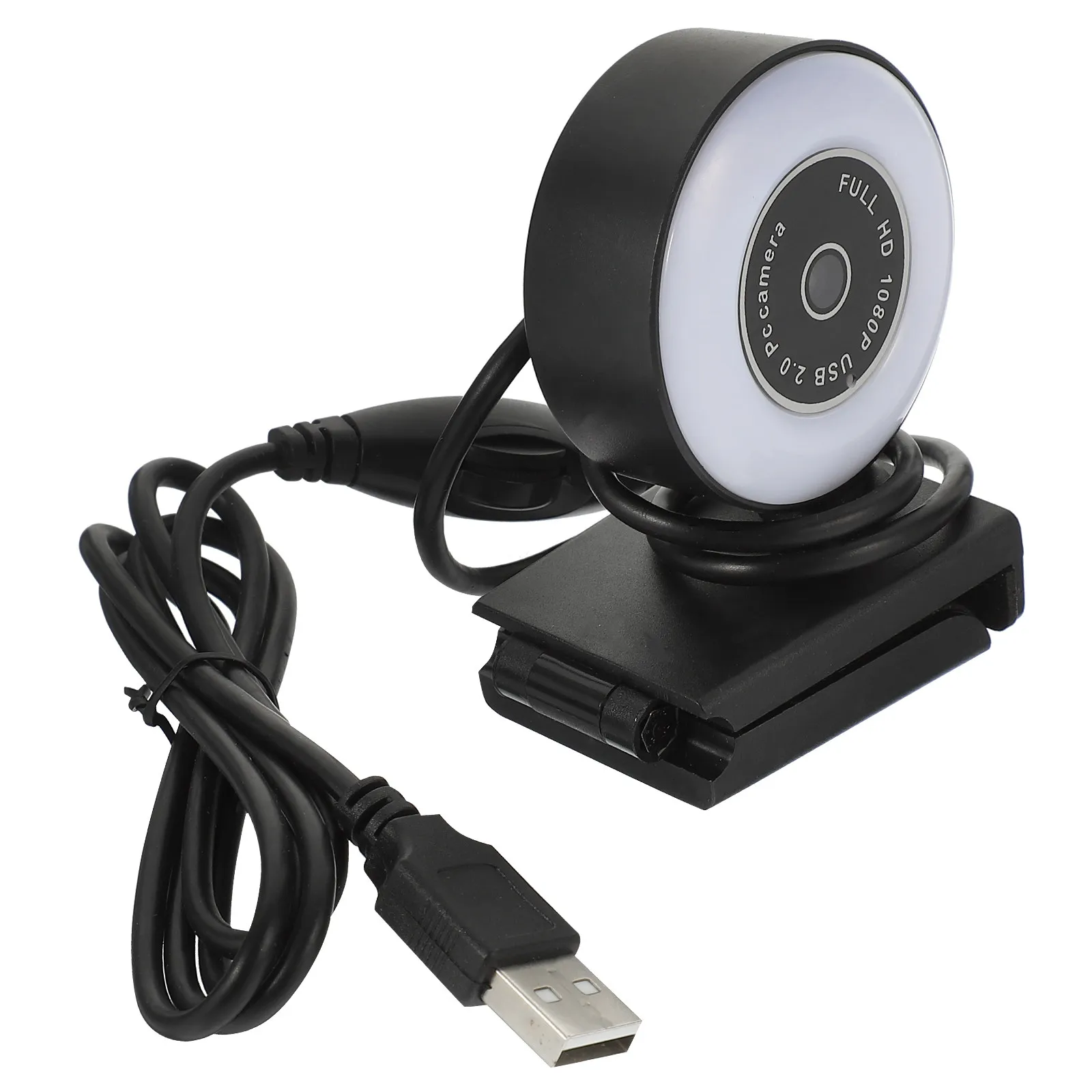 Live Streaming Webcam 1080P Wide Angle Fixed Focus Noise Reduction Mic USB Plug Camera for Office Meeting Video Calls