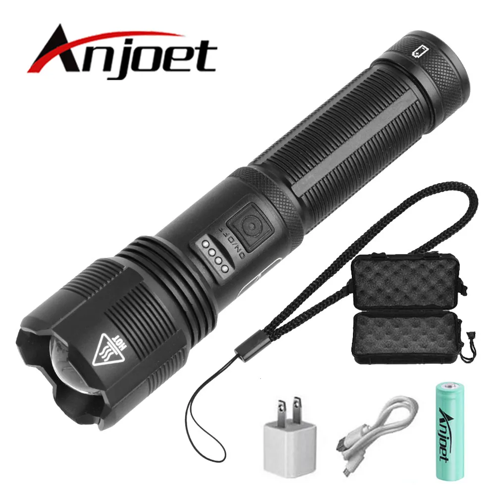 

Led Tactical Flashlight High Quality XHP70.2 XHP50.2 Usb Hunting Torch Zoomable Rechargeable Lantern 18650 AAA Battery Camping