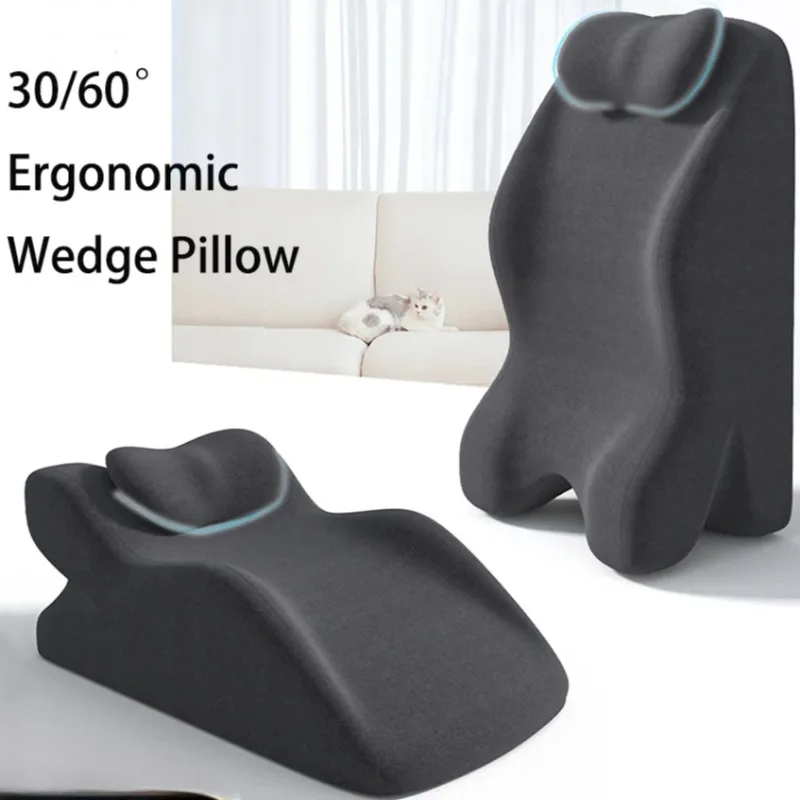 

Bed Wedge Pillow for Acid Reflux or Sleeping with Prone Position Ergonomic Pillow for relaxing,Reading,Couple's Lying Pillow
