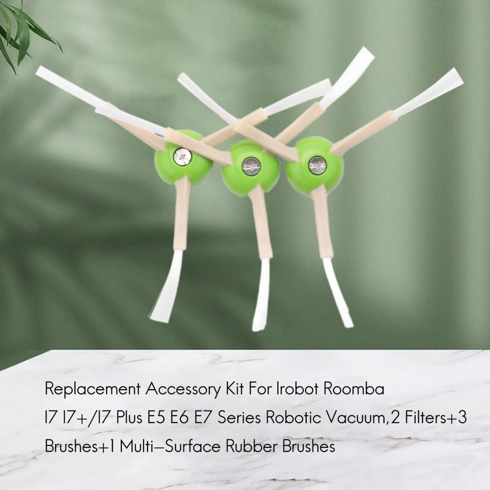 Ersatz zubehörs atz für irobot roomba i7 i7/i7 plus e5 e6 e7 Serie Roboters taub sauger, 2 Filter 3 Bürsten 1 Multi-Surface