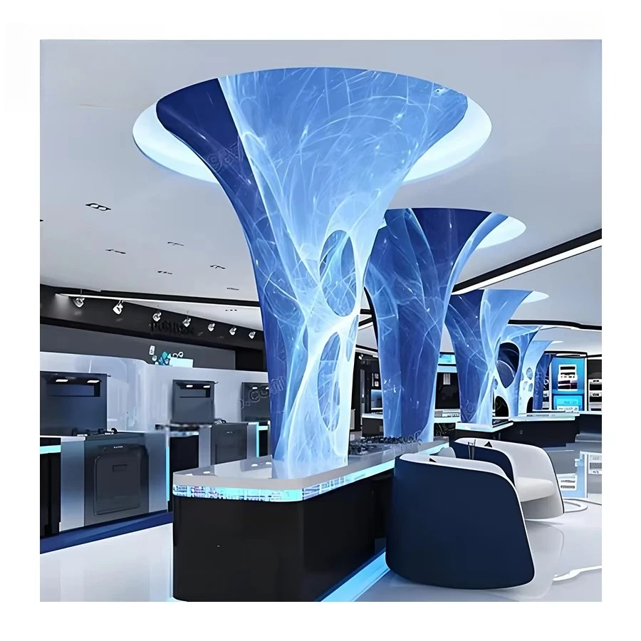 

Креативный дизайн P1.2P1.5P1.8P1.9P2 Светодиодный экран специальной формы Гибкая светодиодная видеостенная панель Внутренний динамик Дисплей «Древо жизни»